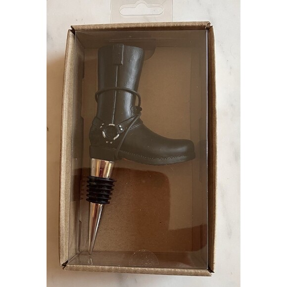 Harley-Davidson Boot Wine Bottle Stopper Black Officially Licensed - Picture 1 of 6